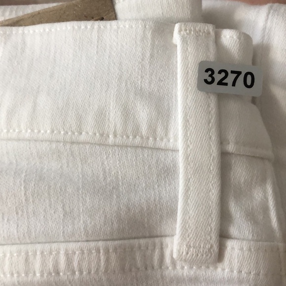 Madewell Kick Out Crop Jeans Mid Rise Flare Leg Denim Pure White NWT 26P - Picture 12 of 12